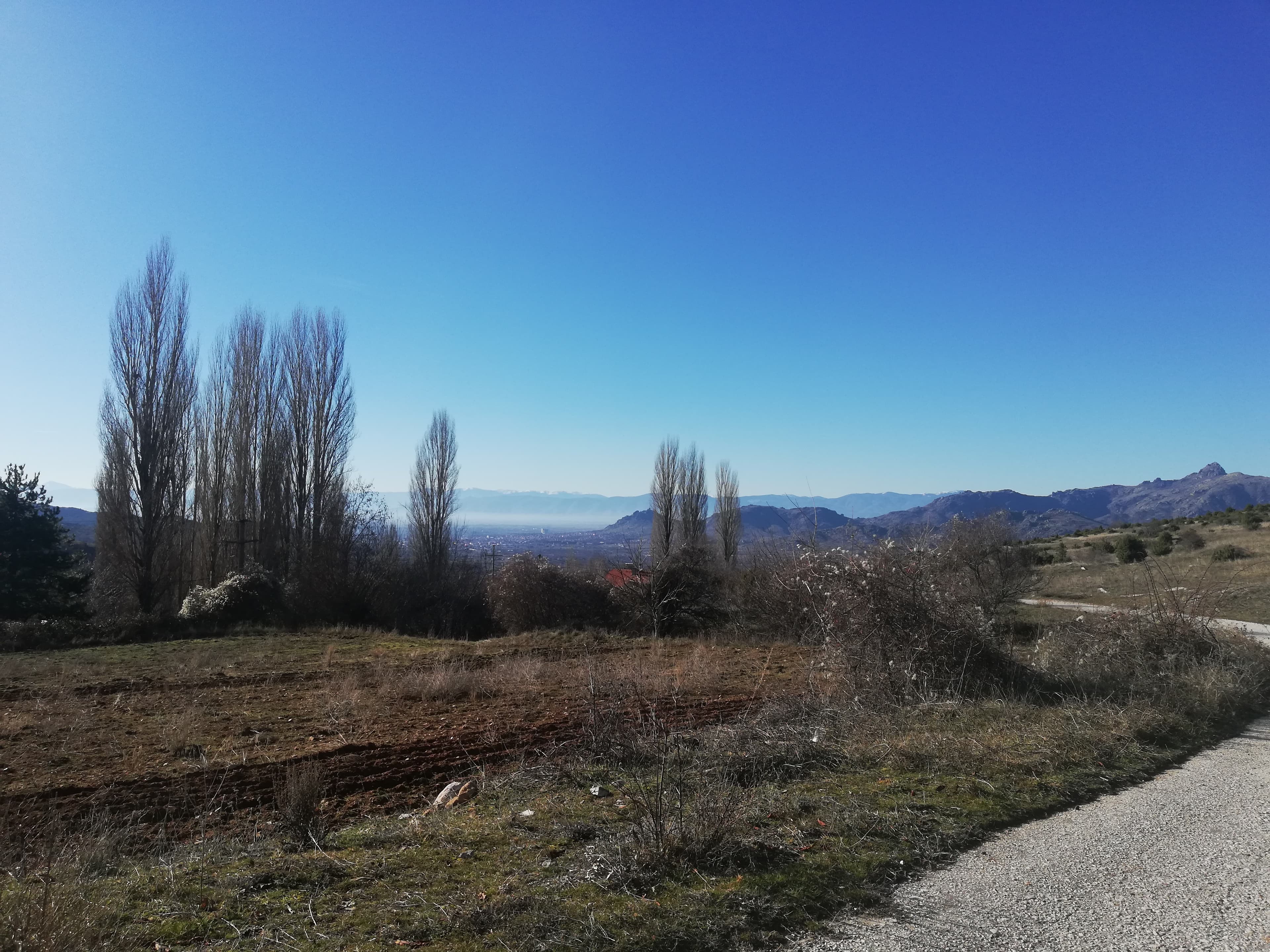 Mountain landscape near the village